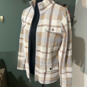 Rachel Zoe Beige and Cream Knit Sweater size M 🧚‍♀️